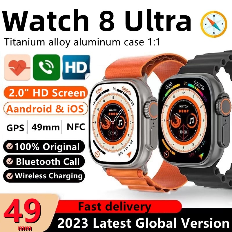 ֽ ð 8 Ultra Series8 Ʈ ġ  GPS NFC Smartwatch    ƮϽ  